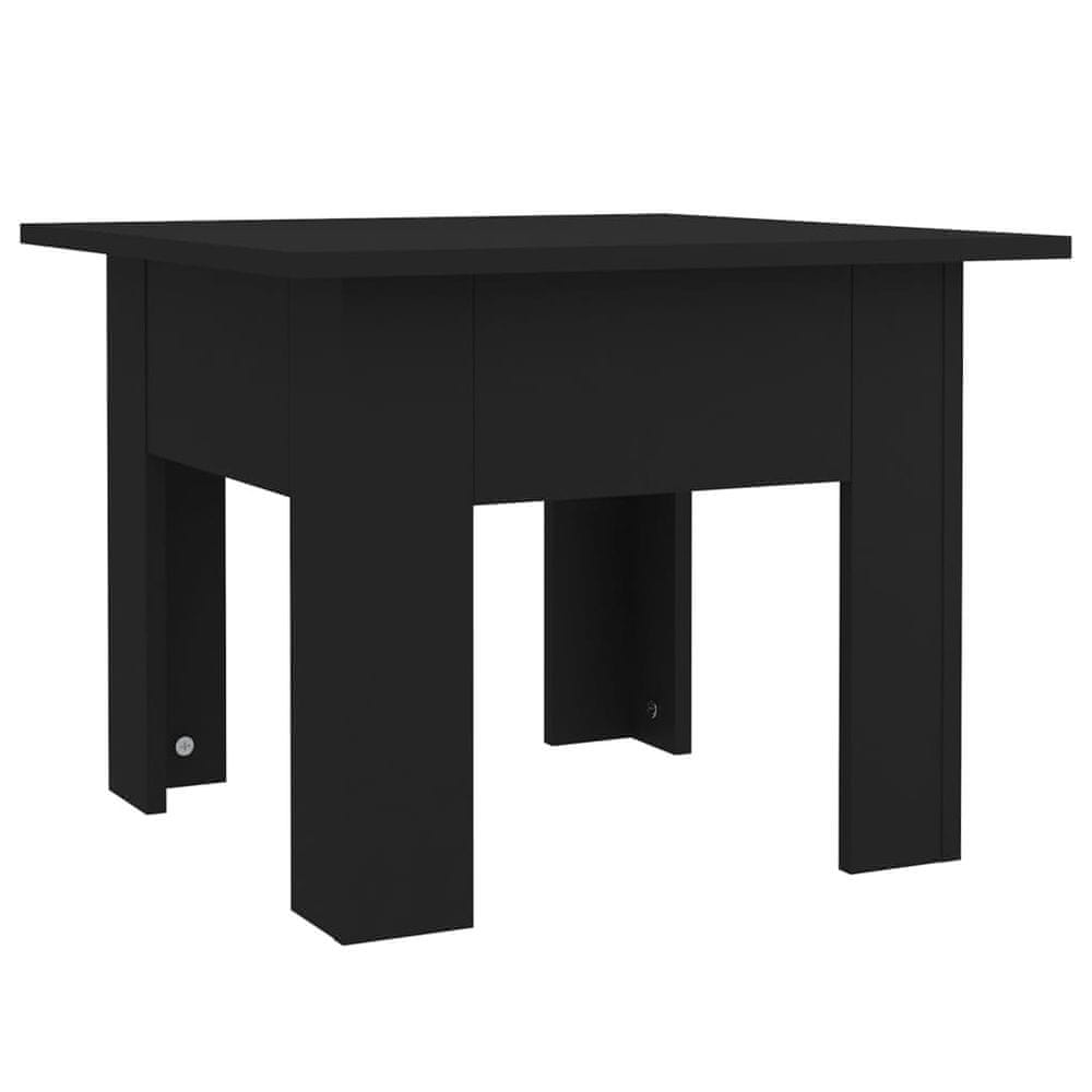 Vidaxl Konferenčný stolík čierny 55x55x42 cm drevotrieska